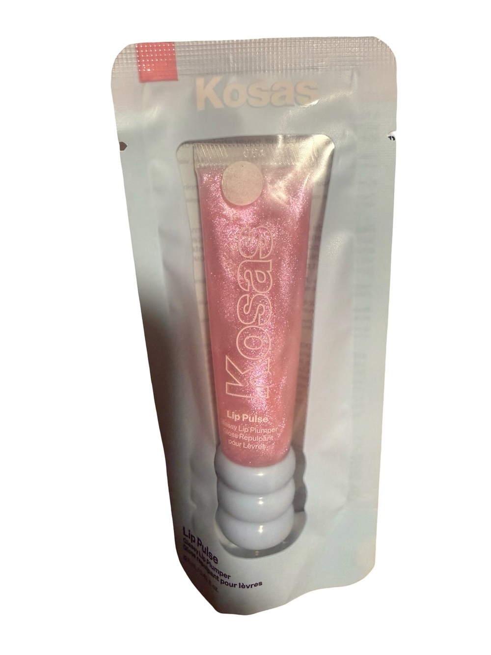 Kosas Aura Flare Lip Plumper — Iridescent Pink Shimmer